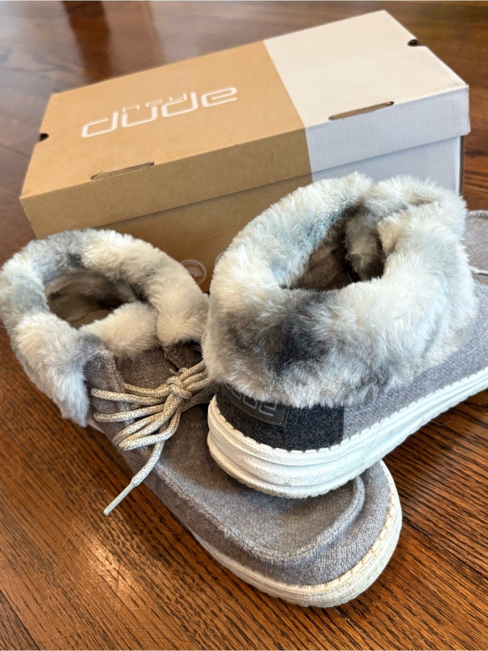 Hey Dude Women's Cozy Britt Fur-Lined Slip-On in Sunset Smoke - Picture 6 of 6